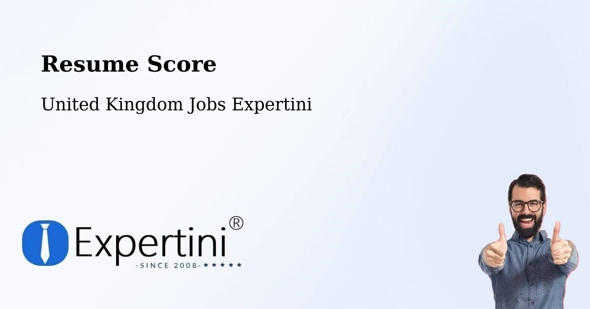 Resume Score & Job Description Match Tool – Coldstream - United Kingdom Jobs Expertini