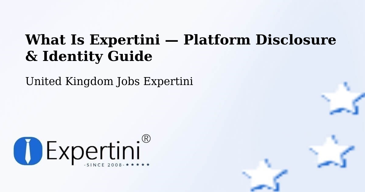 What Is Expertini — Platform Disclosure & Identity Guide – Coldstream